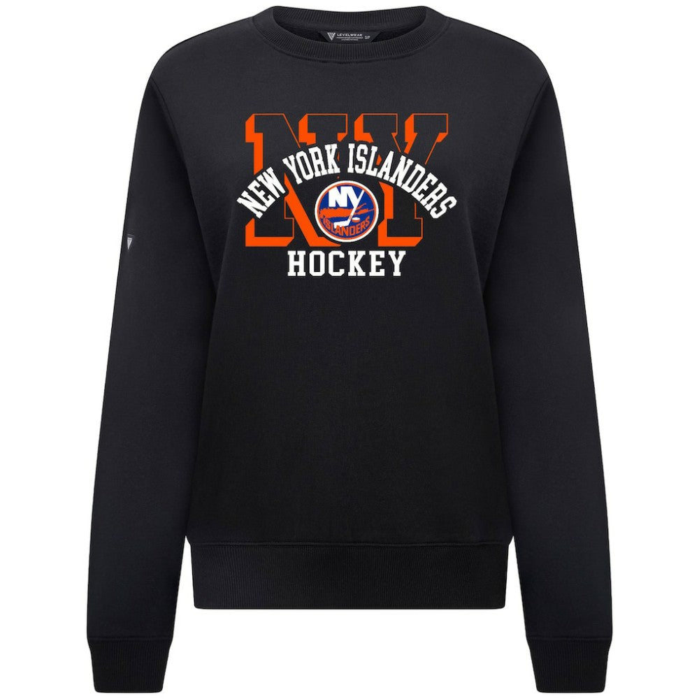 New York Islanders Levelwear Women's Yvette Limelight Big Letter Sweatshirt Sale