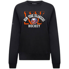 New York Islanders Levelwear Women's Yvette Limelight Big Letter Sweatshirt Sale