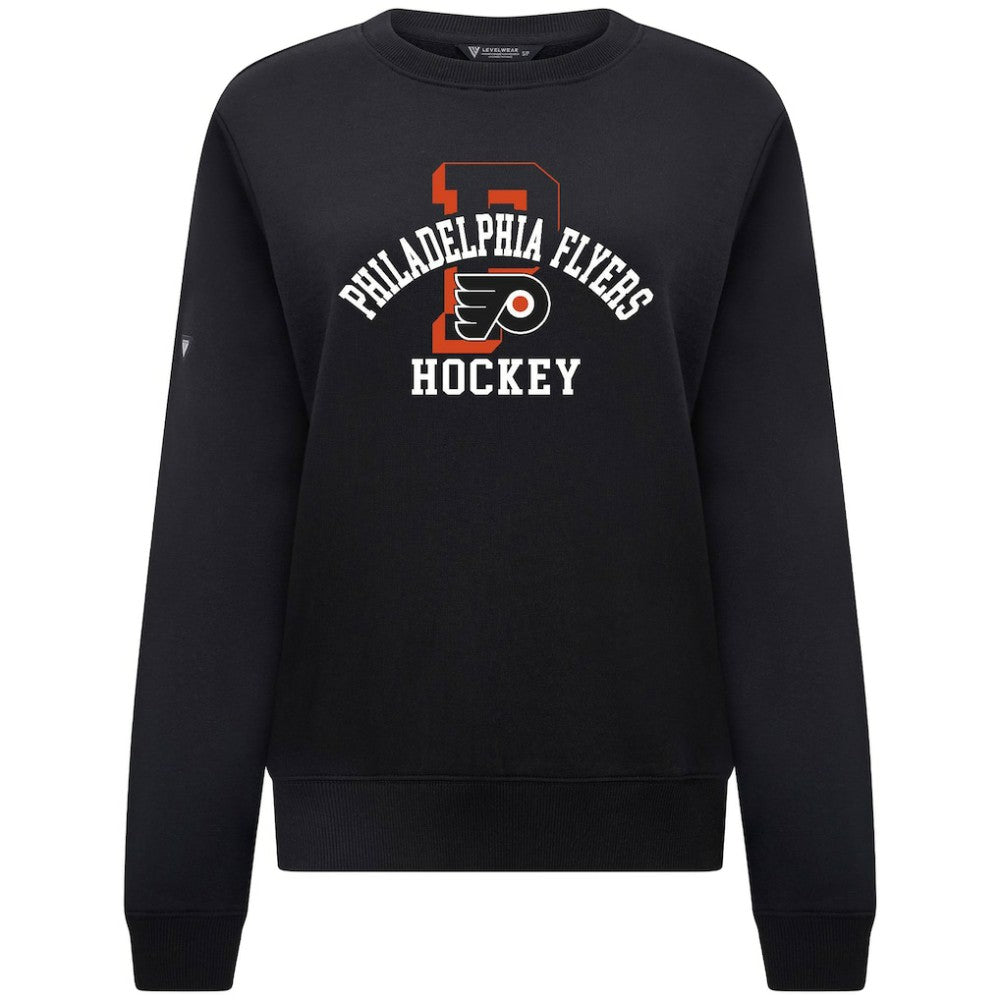Philadelphia Flyers Levelwear Women's Yvette Limelight Big Letter Sweatshirt For Sale
