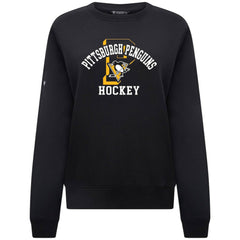 Pittsburgh Penguins Levelwear Women's Yvette Limelight Big Letter Sweatshirt Sale