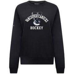 Vancouver Canucks Levelwear Women's Yvette Limelight Big Letter Sweatshirt Sale