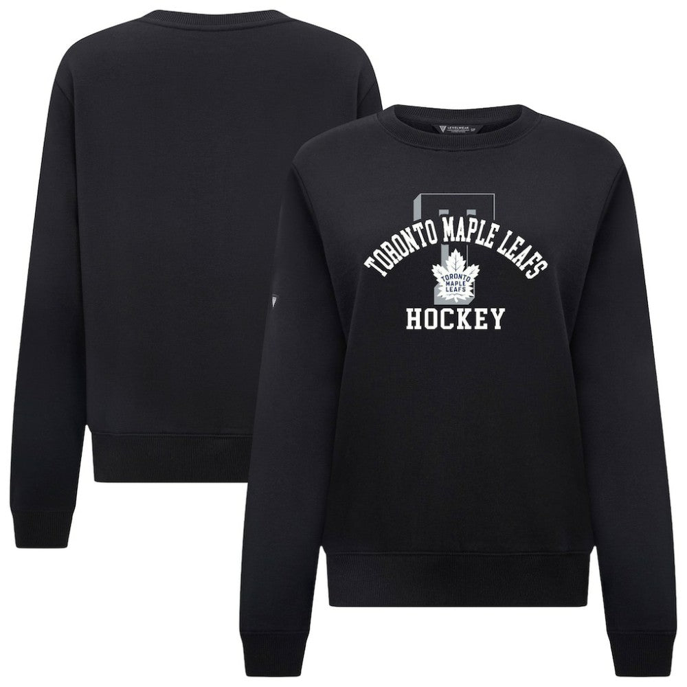 Toronto Maple Leafs Levelwear Women's Yvette Limelight Big Letter Sweatshirt Sale