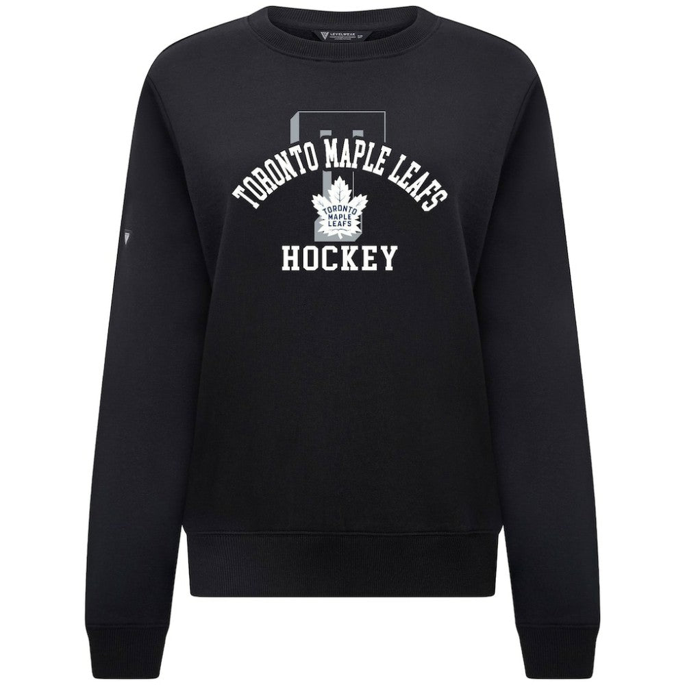 Toronto Maple Leafs Levelwear Women's Yvette Limelight Big Letter Sweatshirt Sale