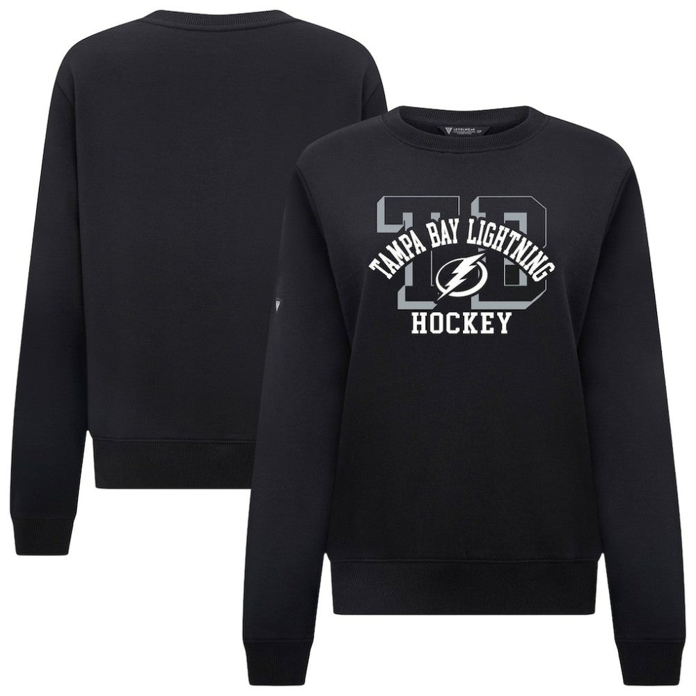 Tampa Bay Lightning Levelwear Women's Yvette Limelight Big Letter Sweatshirt On Sale