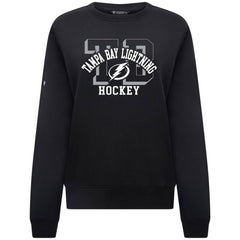 Tampa Bay Lightning Levelwear Women's Yvette Limelight Big Letter Sweatshirt On Sale