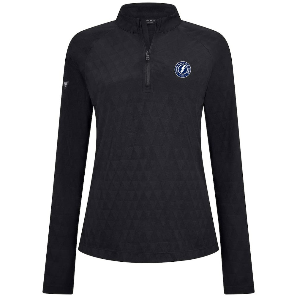Tampa Bay Lightning Levelwear Women's Spike Raglan Quarter-Zip Top For Sale