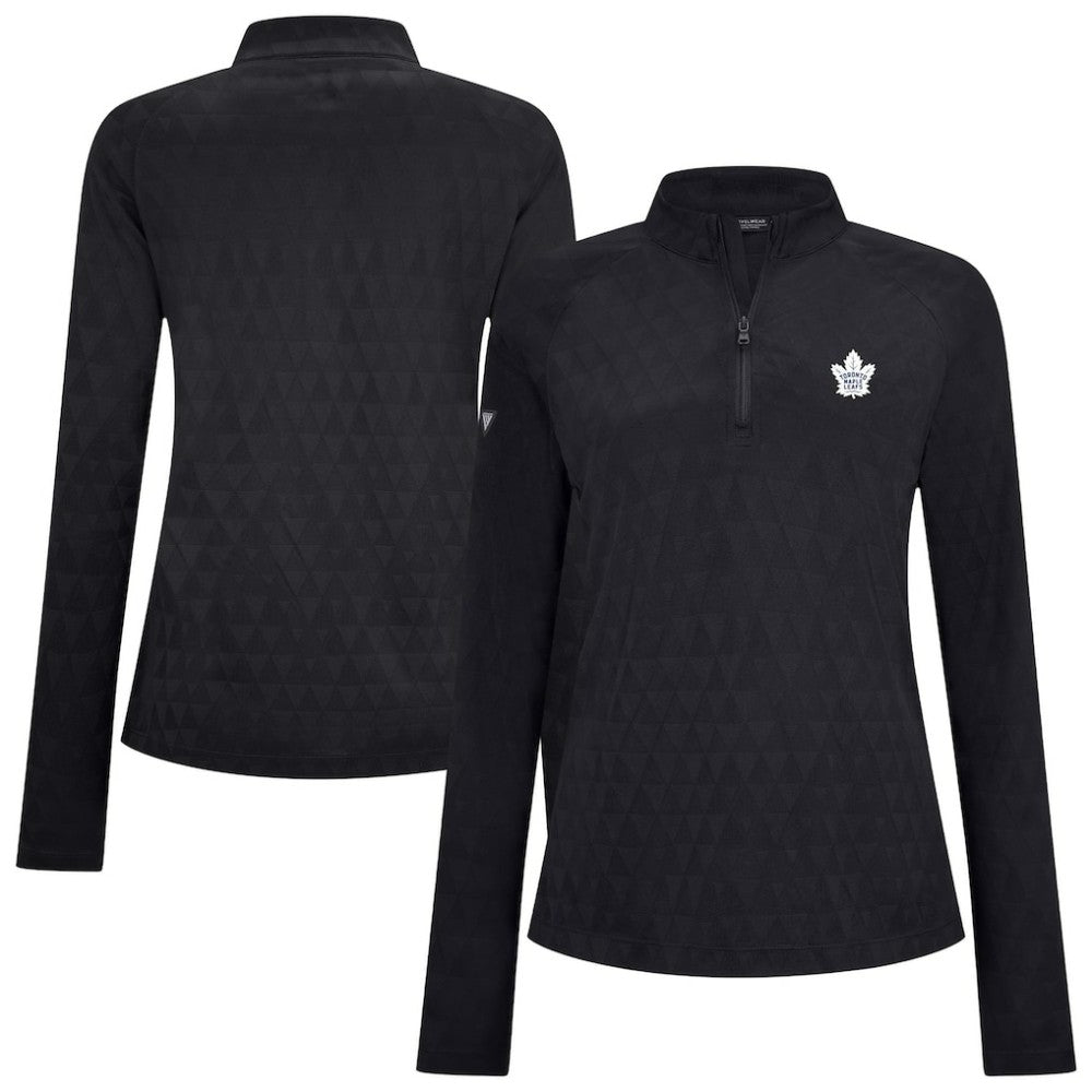 Toronto Maple Leafs Levelwear Women's Spike Raglan Quarter-Zip Top Discount