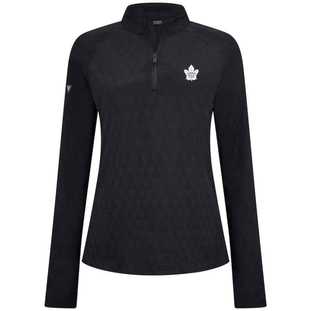 Toronto Maple Leafs Levelwear Women's Spike Raglan Quarter-Zip Top Discount