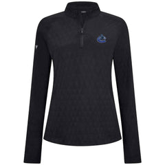 Vancouver Canucks Levelwear Women's Spike Raglan Quarter-Zip Top On Sale