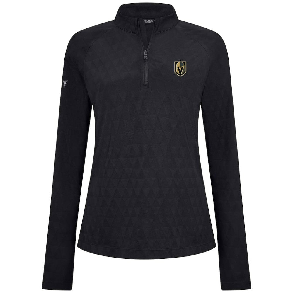 Vegas Golden Knights Levelwear Women's Spike Raglan Quarter-Zip Top Discount