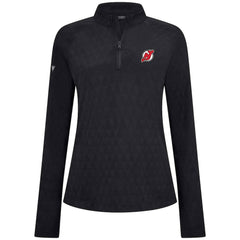 New Jersey Devils Levelwear Women's Spike Raglan Quarter-Zip Top For Sale