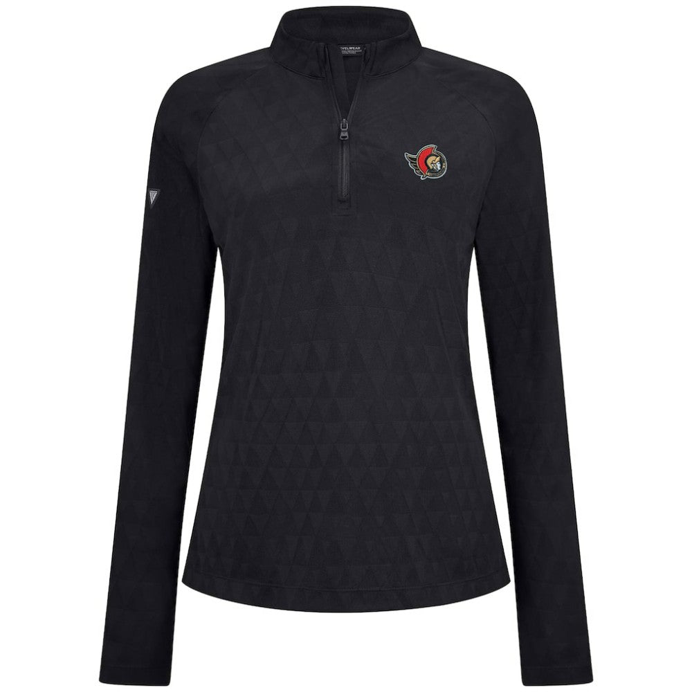 Ottawa Senators Levelwear Women's Spike Raglan Quarter-Zip Top Online