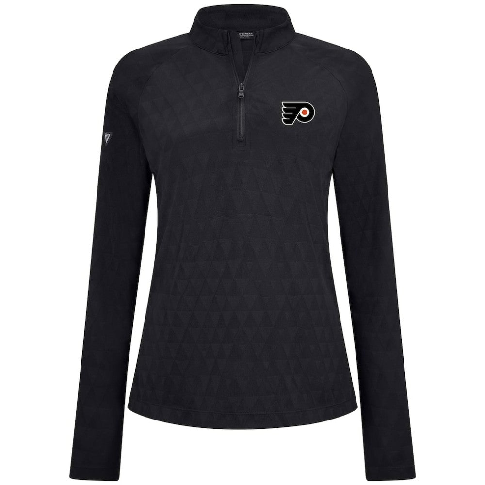 Philadelphia Flyers Levelwear Women's Spike Raglan Quarter-Zip Top Sale