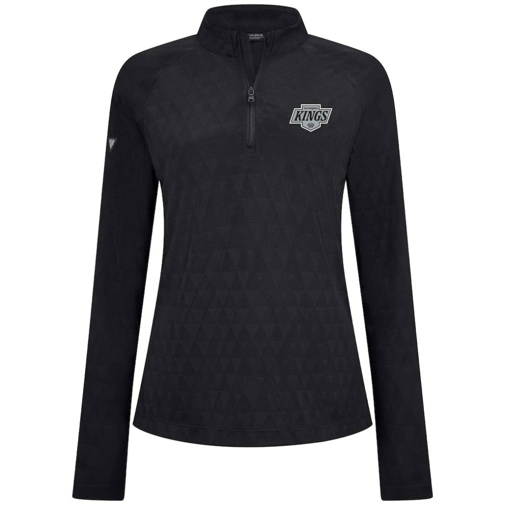 Los Angeles Kings Levelwear Women's Spike Raglan Quarter-Zip Top Outlet