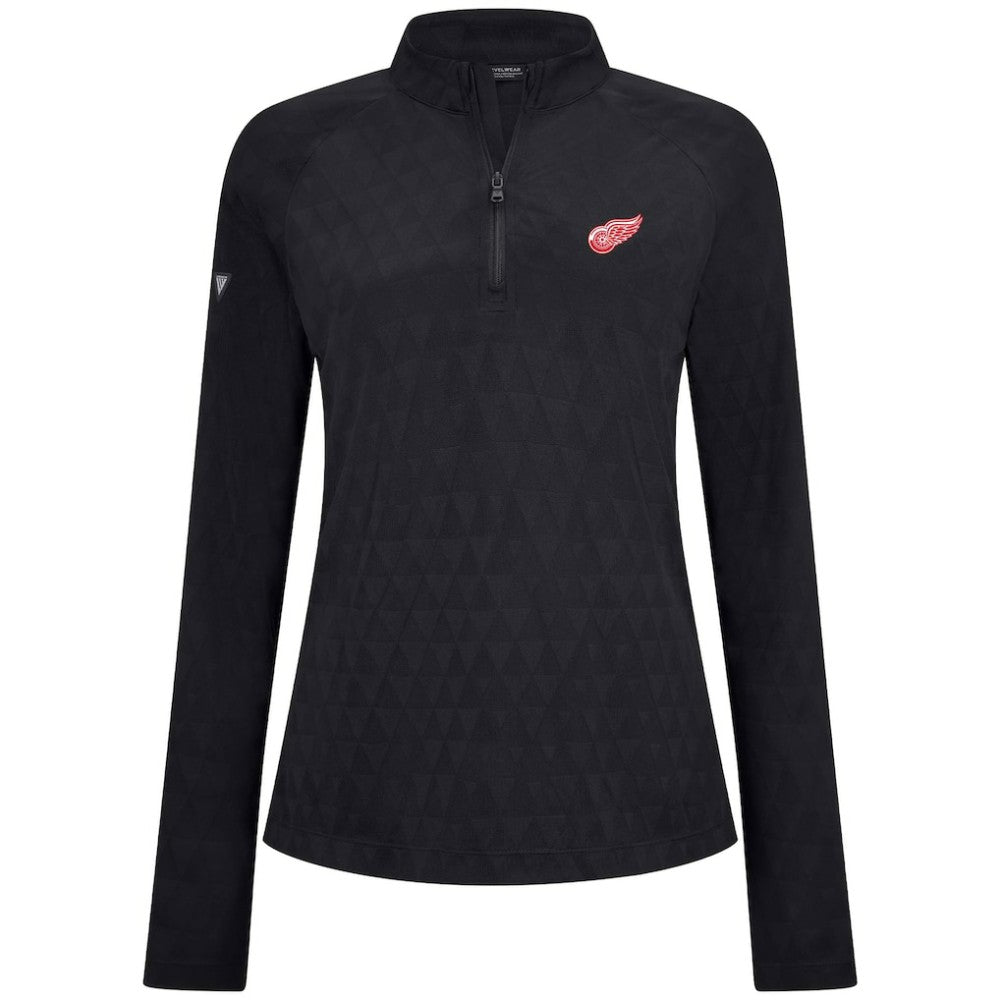 Detroit Red Wings Levelwear Women's Spike Raglan Quarter-Zip Top Online