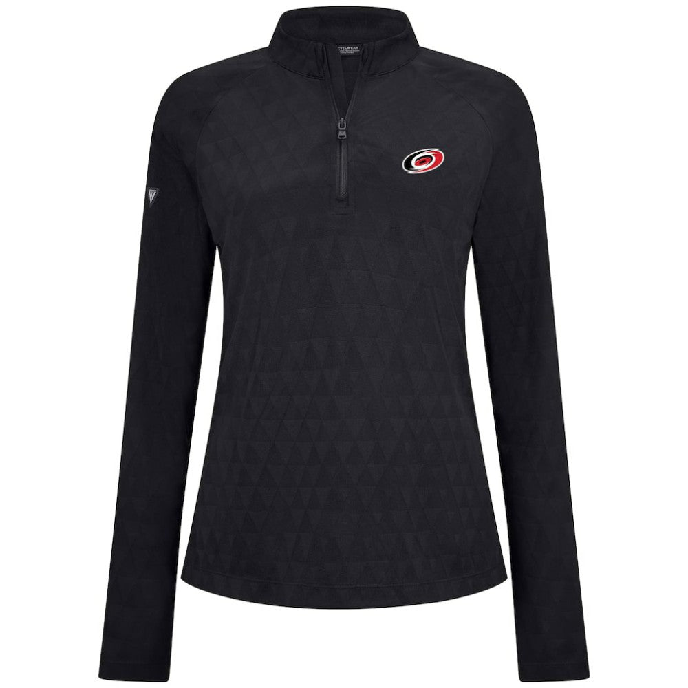 Carolina Hurricanes Levelwear Women's Spike Raglan Quarter-Zip Top Outlet