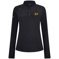 Chicago Blackhawks Levelwear Women's Spike Raglan Quarter-Zip Top Sale