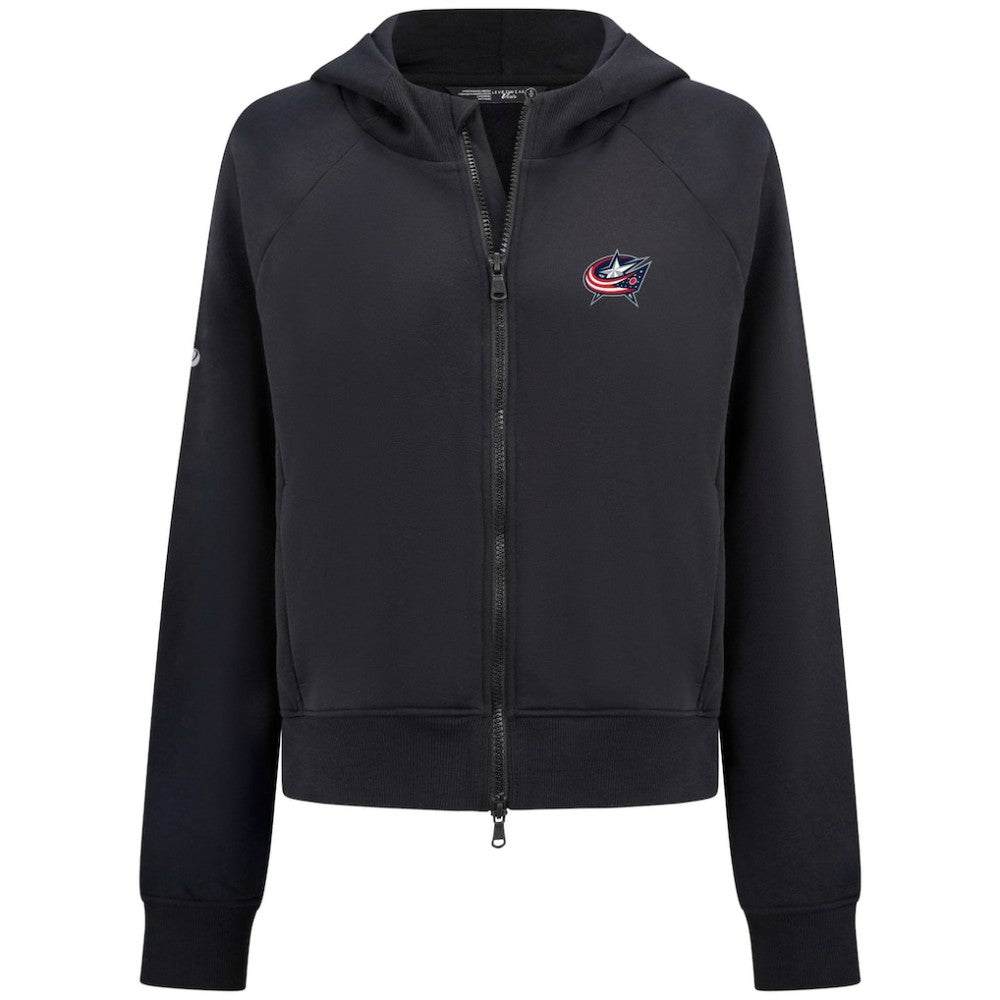 Columbus Blue Jackets Levelwear Women's Judd Raglan Full-Zip Hoodie Sale
