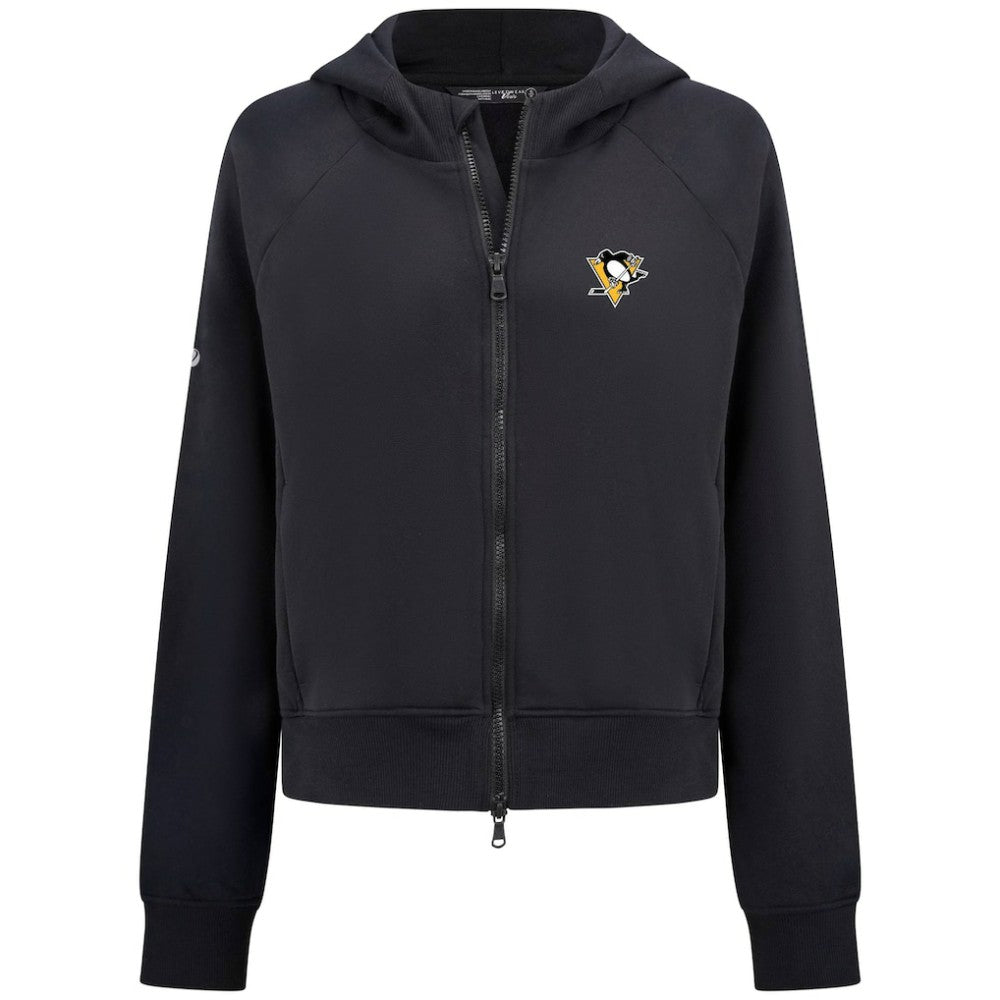 Pittsburgh Penguins Levelwear Women's Judd Raglan Full-Zip Hoodie Discount