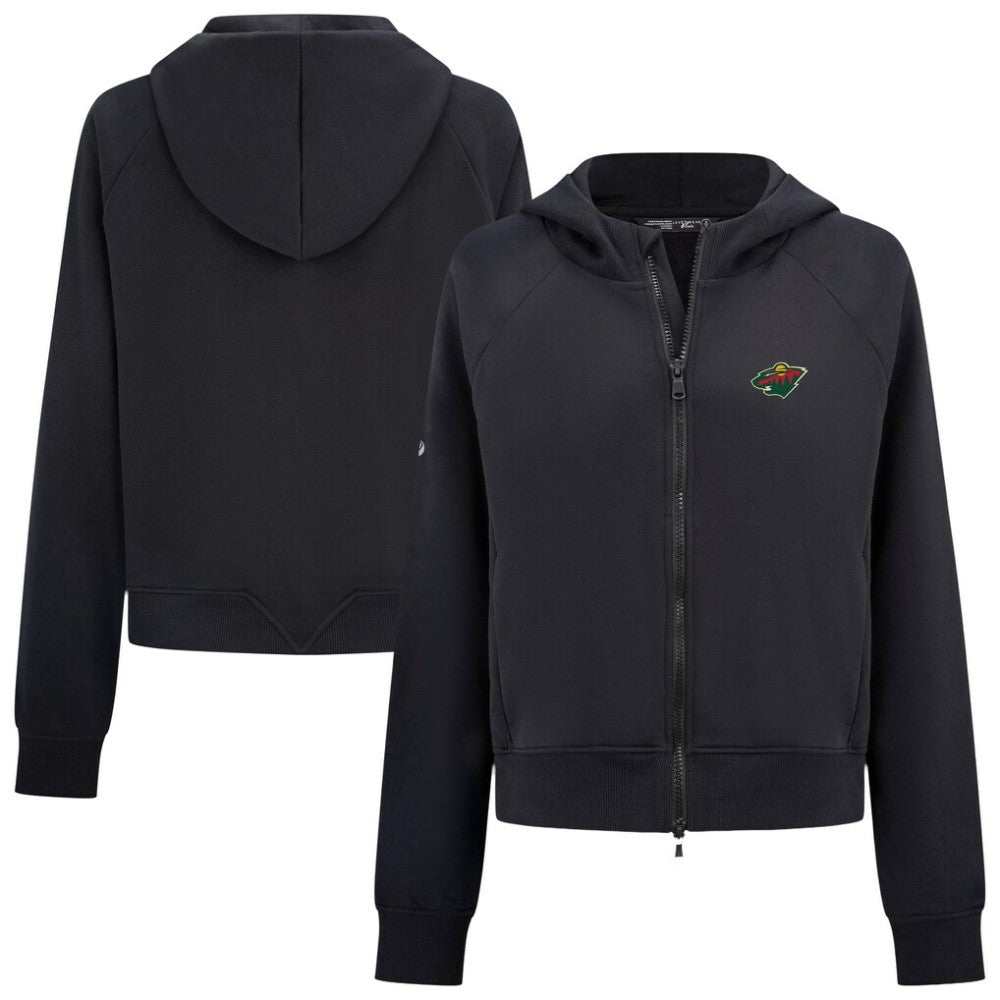Minnesota Wild Levelwear Women's Judd Raglan Full-Zip Hoodie On Sale