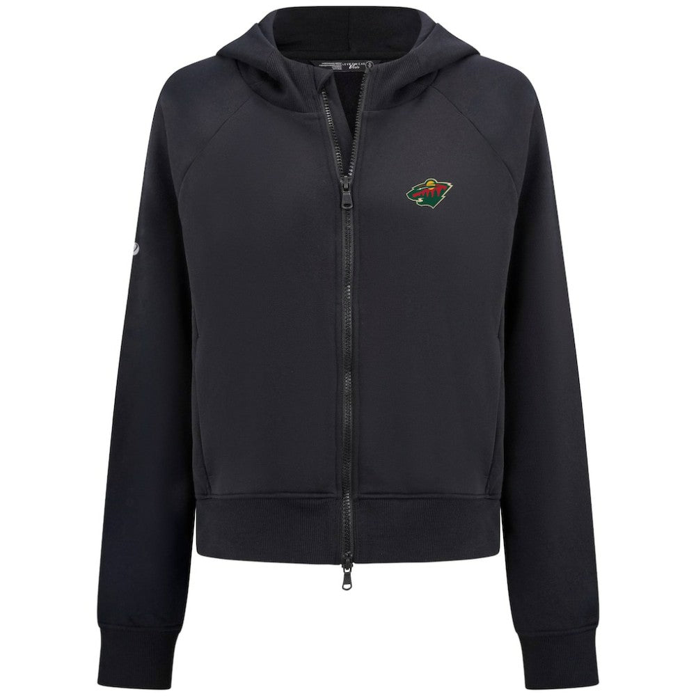 Minnesota Wild Levelwear Women's Judd Raglan Full-Zip Hoodie On Sale