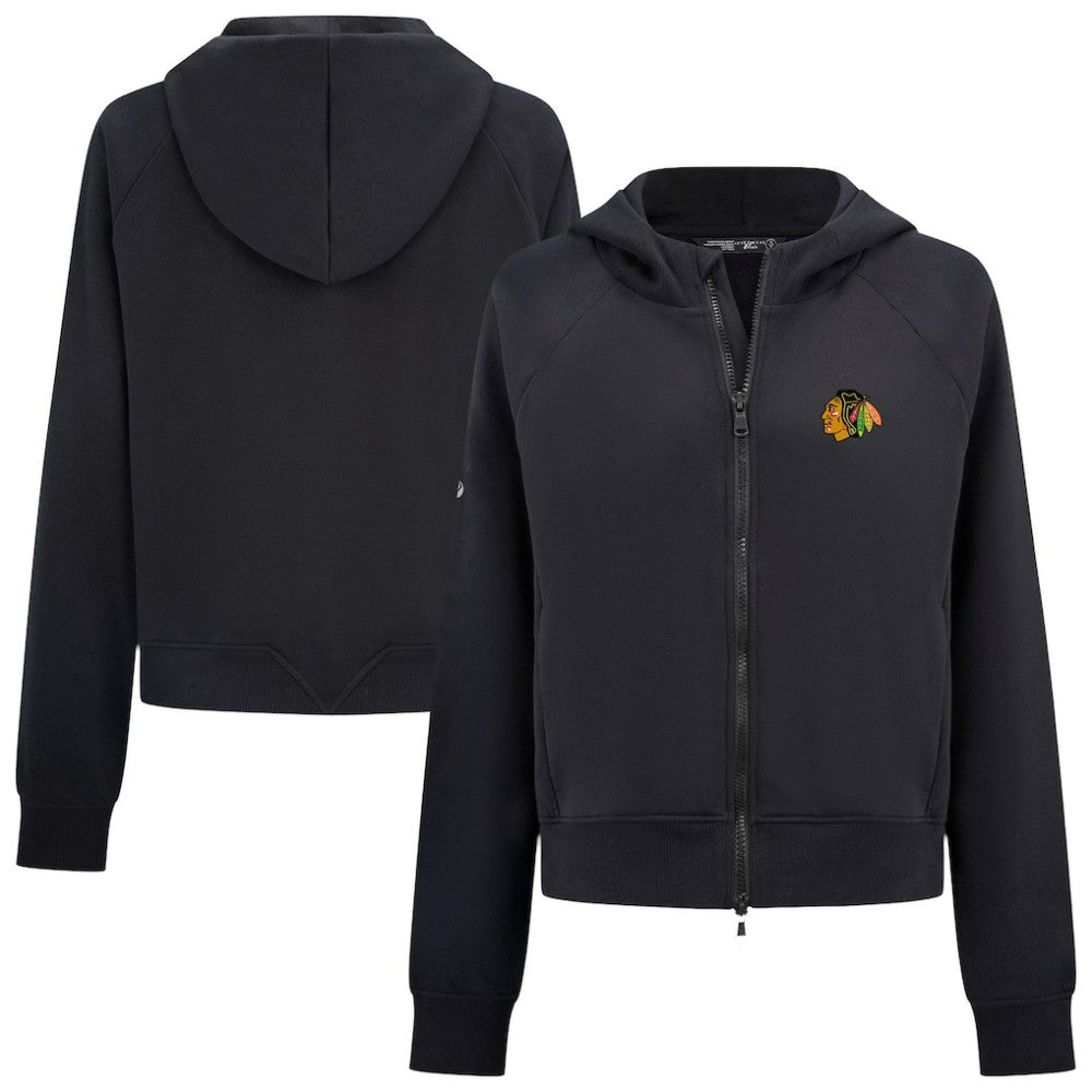 Chicago Blackhawks Levelwear Women's Judd Raglan Full-Zip Hoodie For Sale