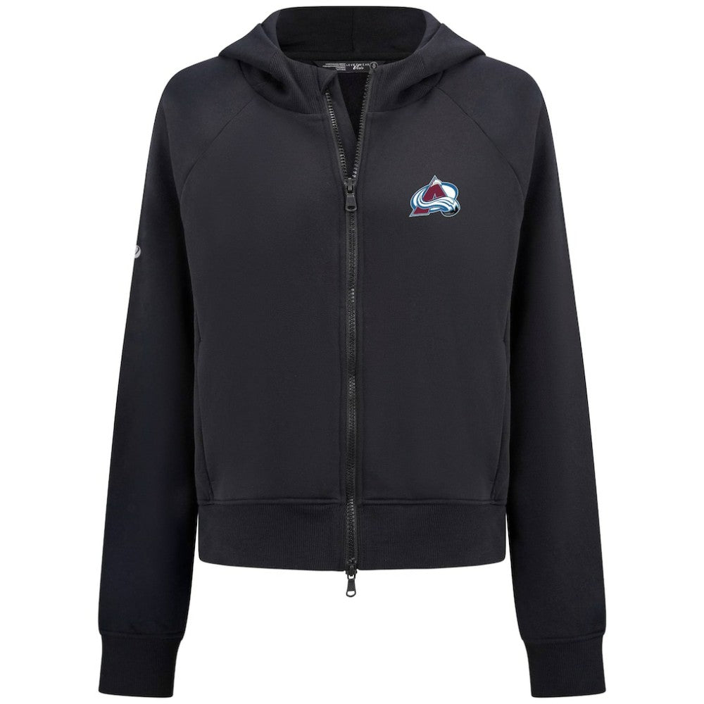 Colorado Avalanche Levelwear Women's Judd Raglan Full-Zip Hoodie For Sale