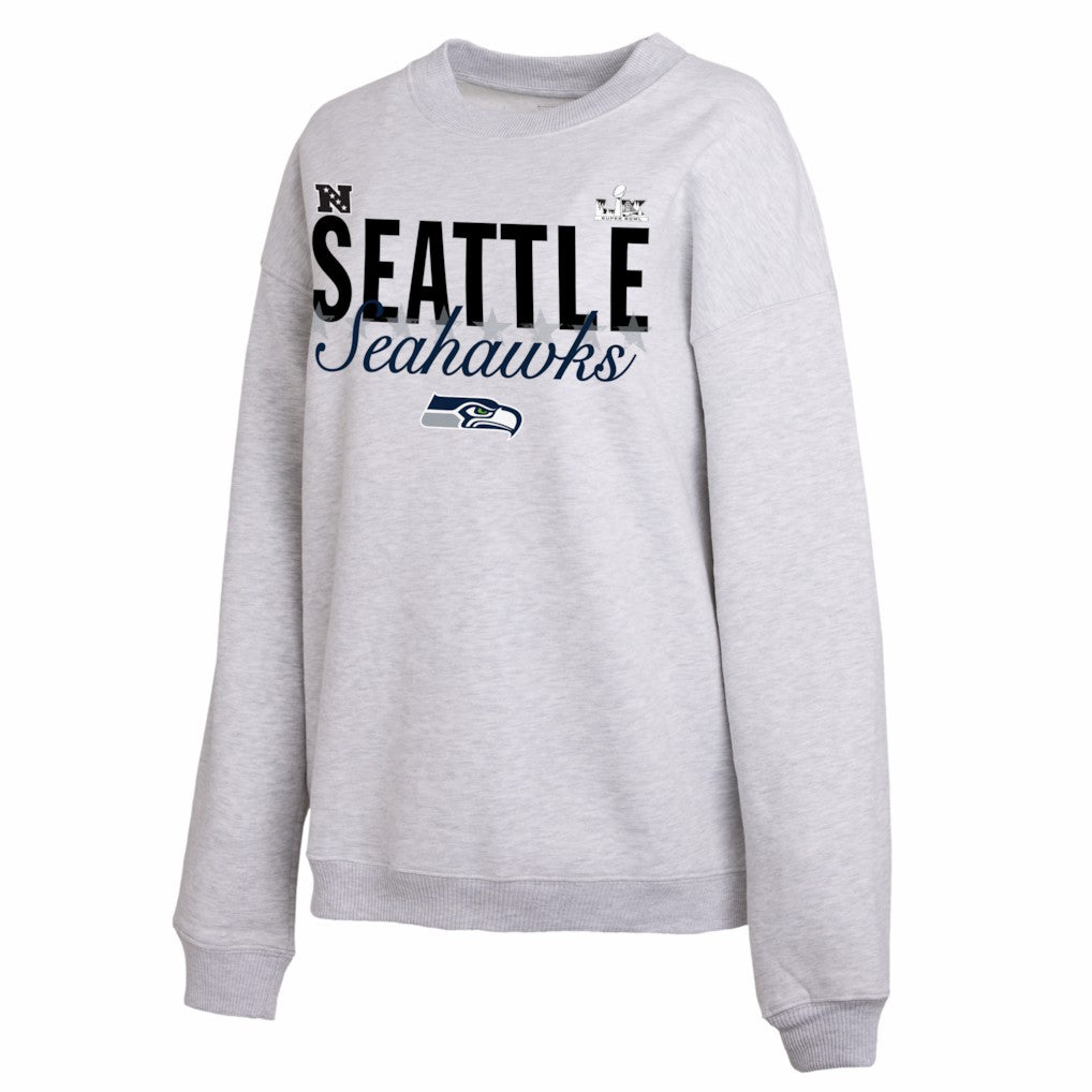 Seattle Seahawks  WEAR by Erin Andrews Women's Super Bowl LX Fleece Sweatshirt
