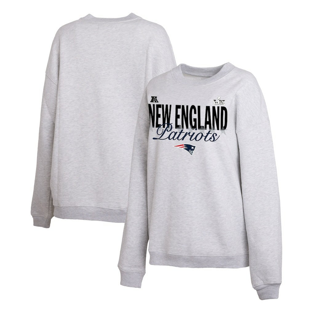 New England Patriots  WEAR by Erin Andrews Women's Super Bowl LX Fleece Sweatshirt
