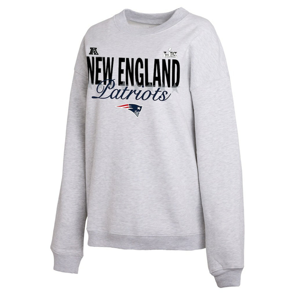 New England Patriots  WEAR by Erin Andrews Women's Super Bowl LX Fleece Sweatshirt