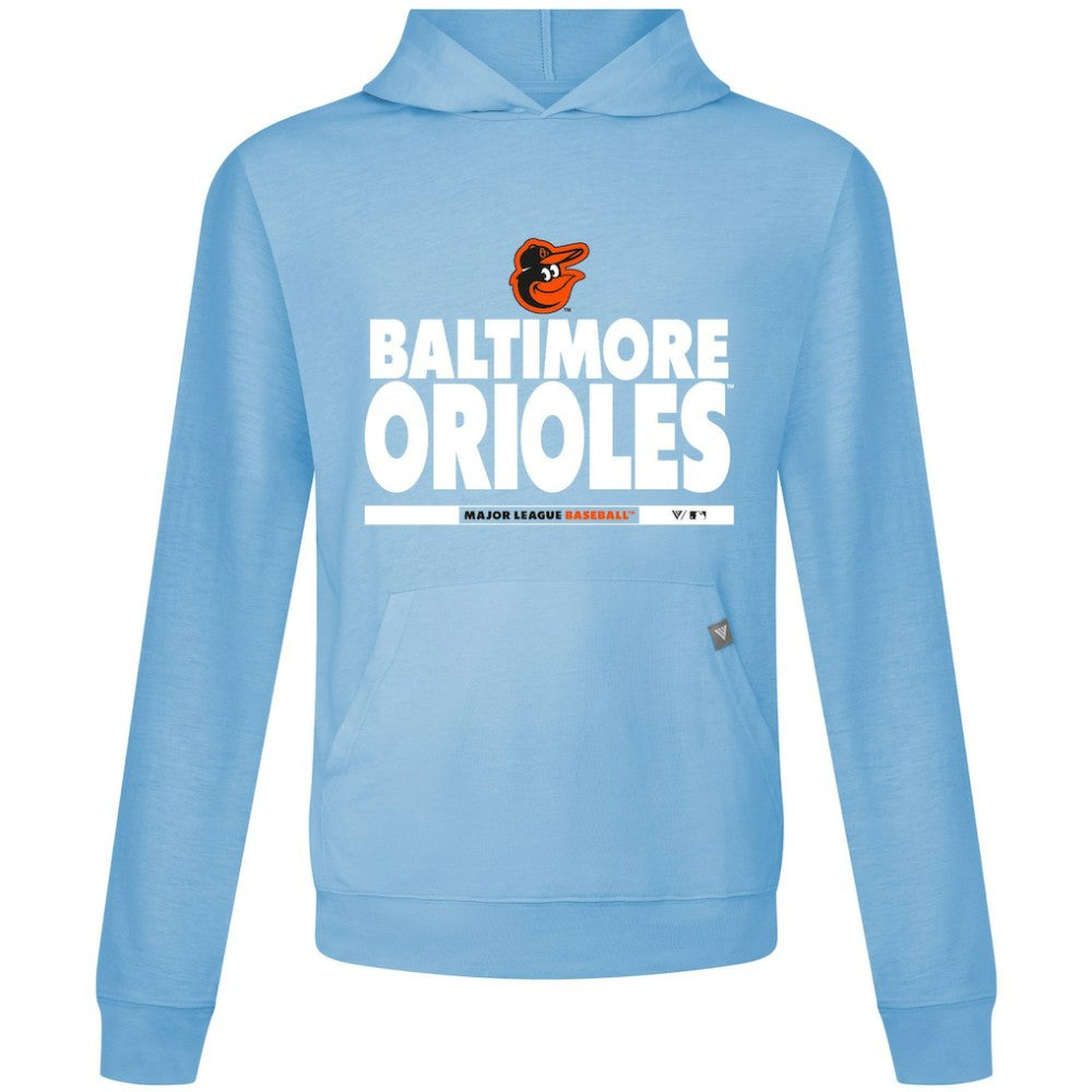 Baltimore Orioles Levelwear Relay Center Stage Long Sleeve Hooded T-Shirt | MLB New