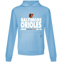 Baltimore Orioles Levelwear Relay Center Stage Long Sleeve Hooded T-Shirt | MLB New