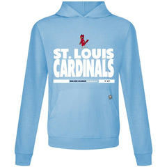St. Louis Cardinals Levelwear Relay Center Stage Long Sleeve Hooded T-Shirt | MLB Shop