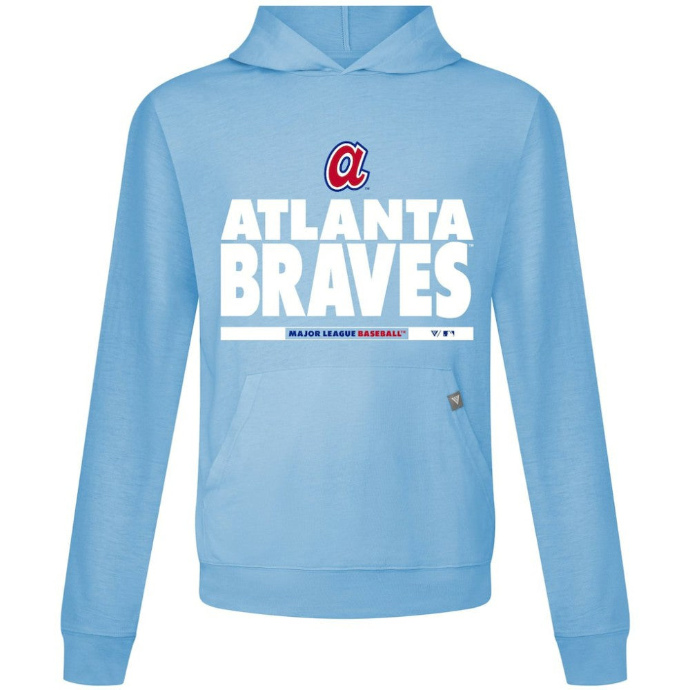 Atlanta Braves Levelwear Relay Center Stage Long Sleeve Hooded T-Shirt | MLB On Sale
