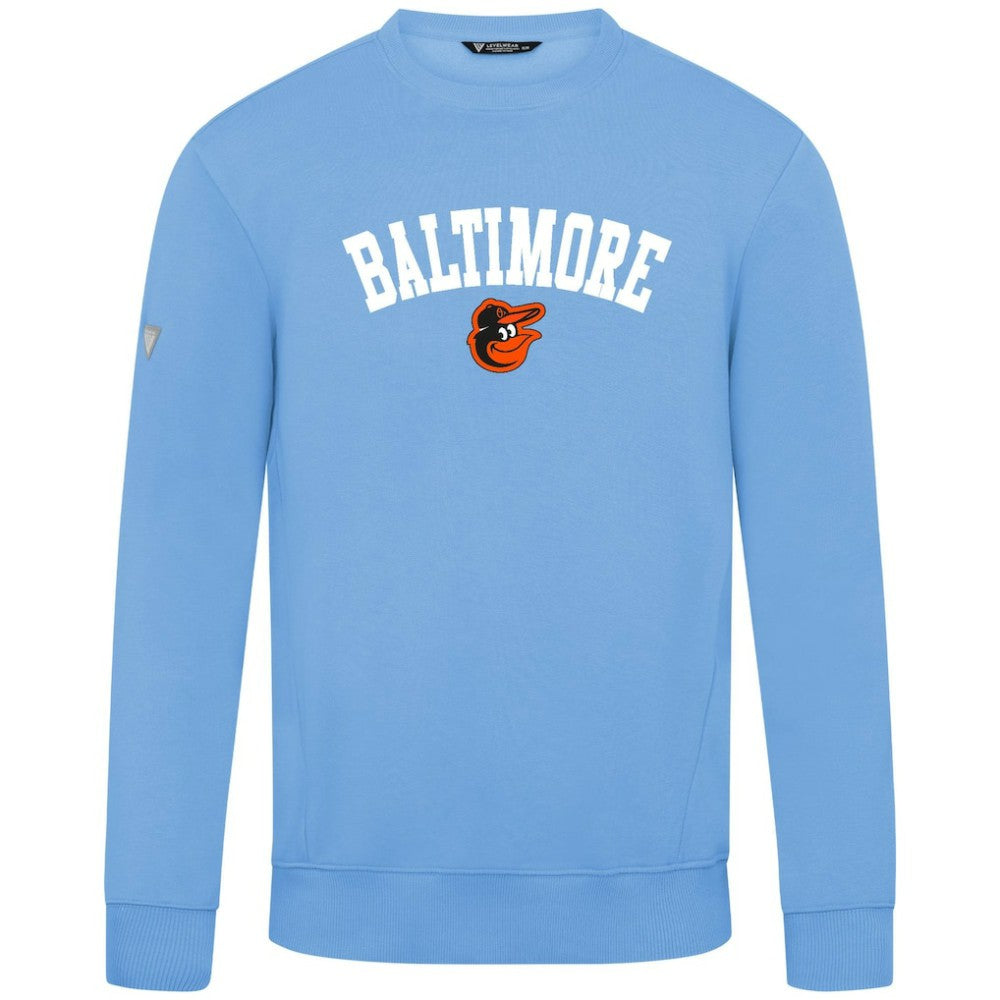 Baltimore Orioles Levelwear Zane Felt Arch Pullover Sweatshirt | MLB New