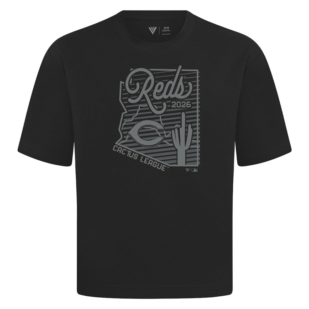 Cincinnati Reds Levelwear Sunrise Luxe Signature Knit T-Shirt | MLB Online