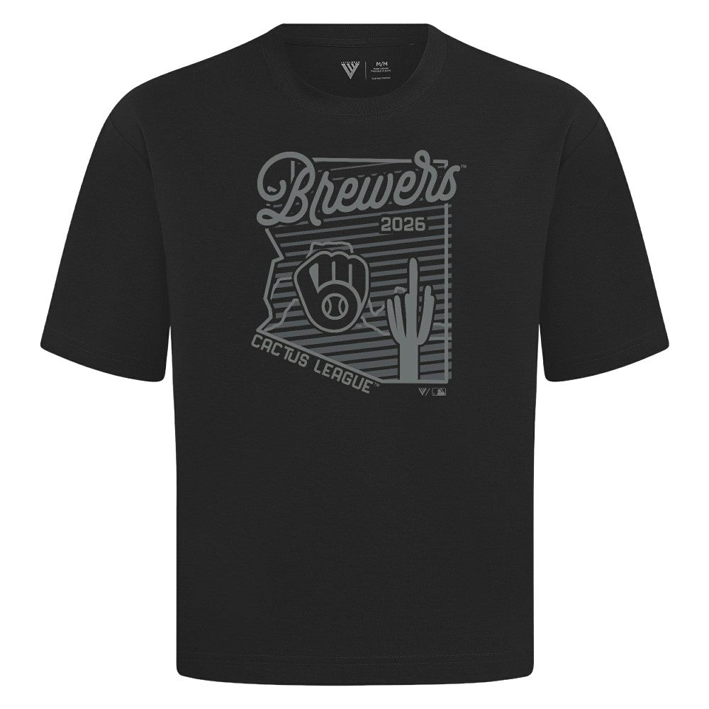 Milwaukee Brewers Levelwear Sunrise Luxe Signature Knit T-Shirt | MLB New