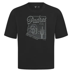 San Diego Padres Levelwear Sunrise Luxe Signature Knit T-Shirt | MLB US
