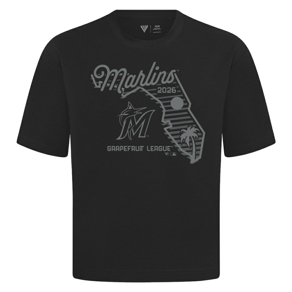 Miami Marlins Levelwear Sunrise Luxe Signature Knit T-Shirt | MLB For sale