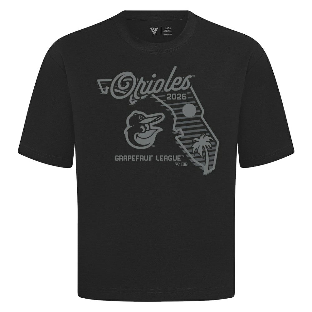 Baltimore Orioles Levelwear Sunrise Luxe Signature Knit T-Shirt | MLB US