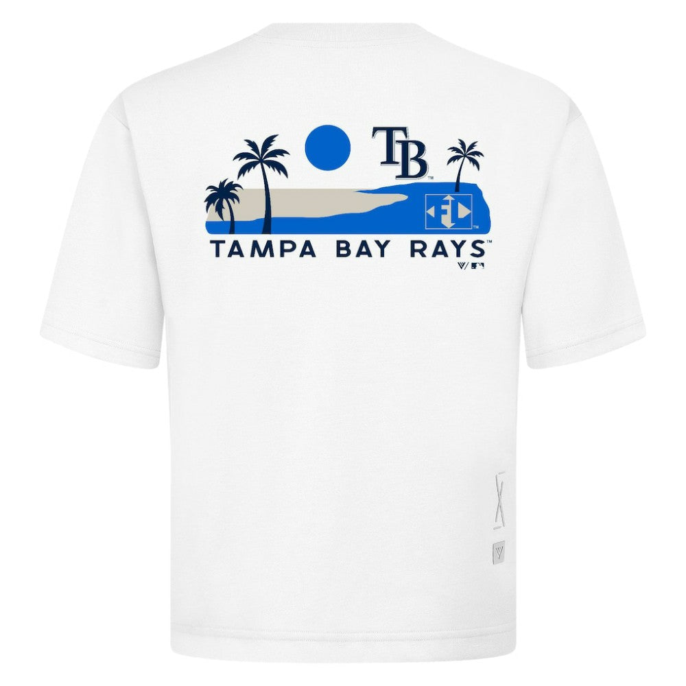 Tampa Bay Rays Levelwear Panoramic Luxe Signature Knit T-Shirt | MLB Shop