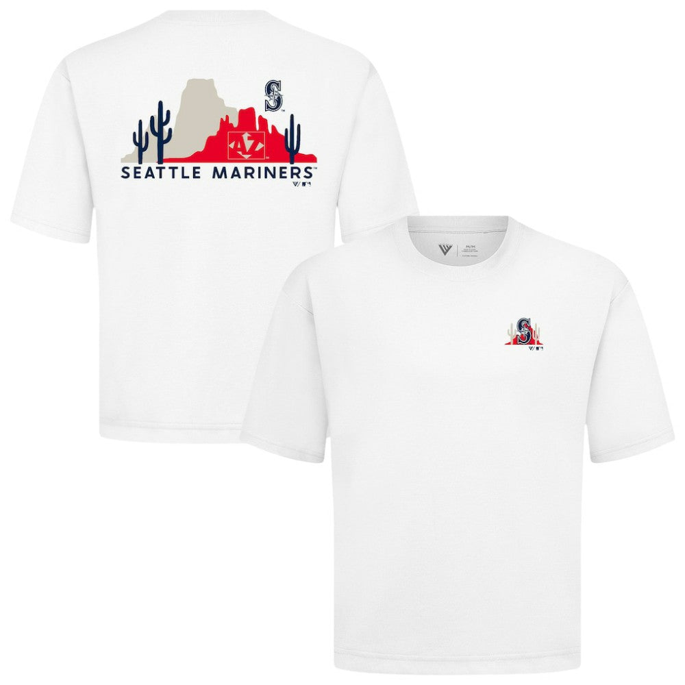 Seattle Mariners Levelwear Panoramic Luxe Signature Knit T-Shirt | MLB Outlet