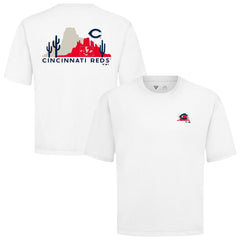 Cincinnati Reds Levelwear Panoramic Luxe Signature Knit T-Shirt | MLB Sale