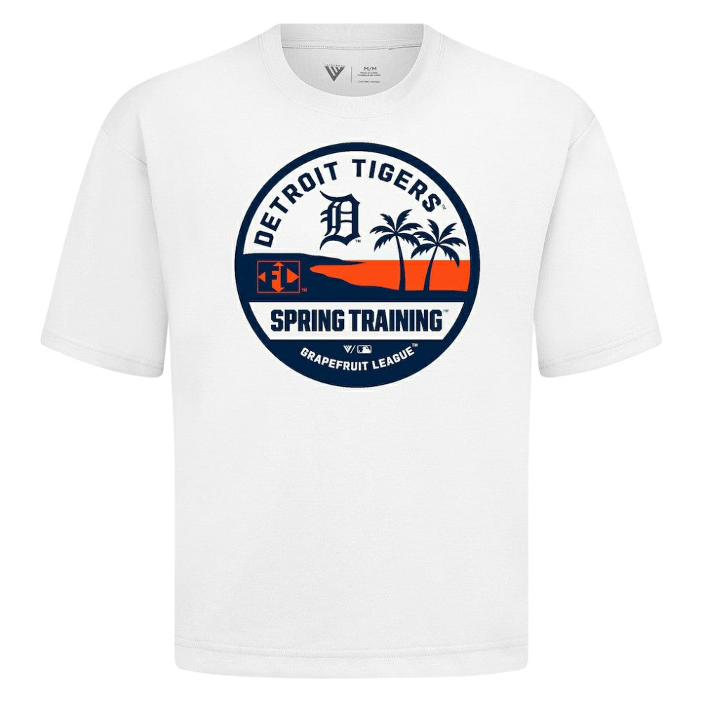 Detroit Tigers Levelwear Spring Training Badge Luxe Signature Knit T-Shirt | MLB For sale