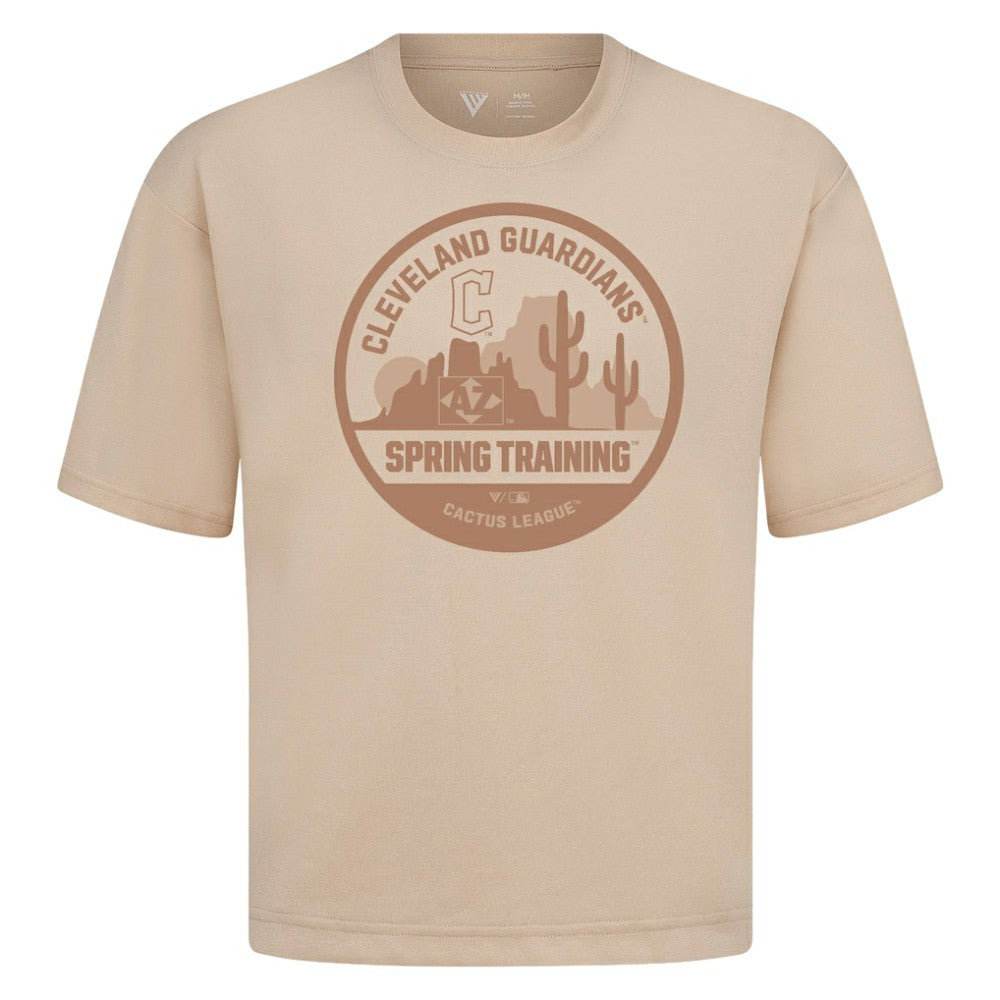 Cleveland Guardians Levelwear Spring Training Badge Luxe Signature Knit T-Shirt | MLB US