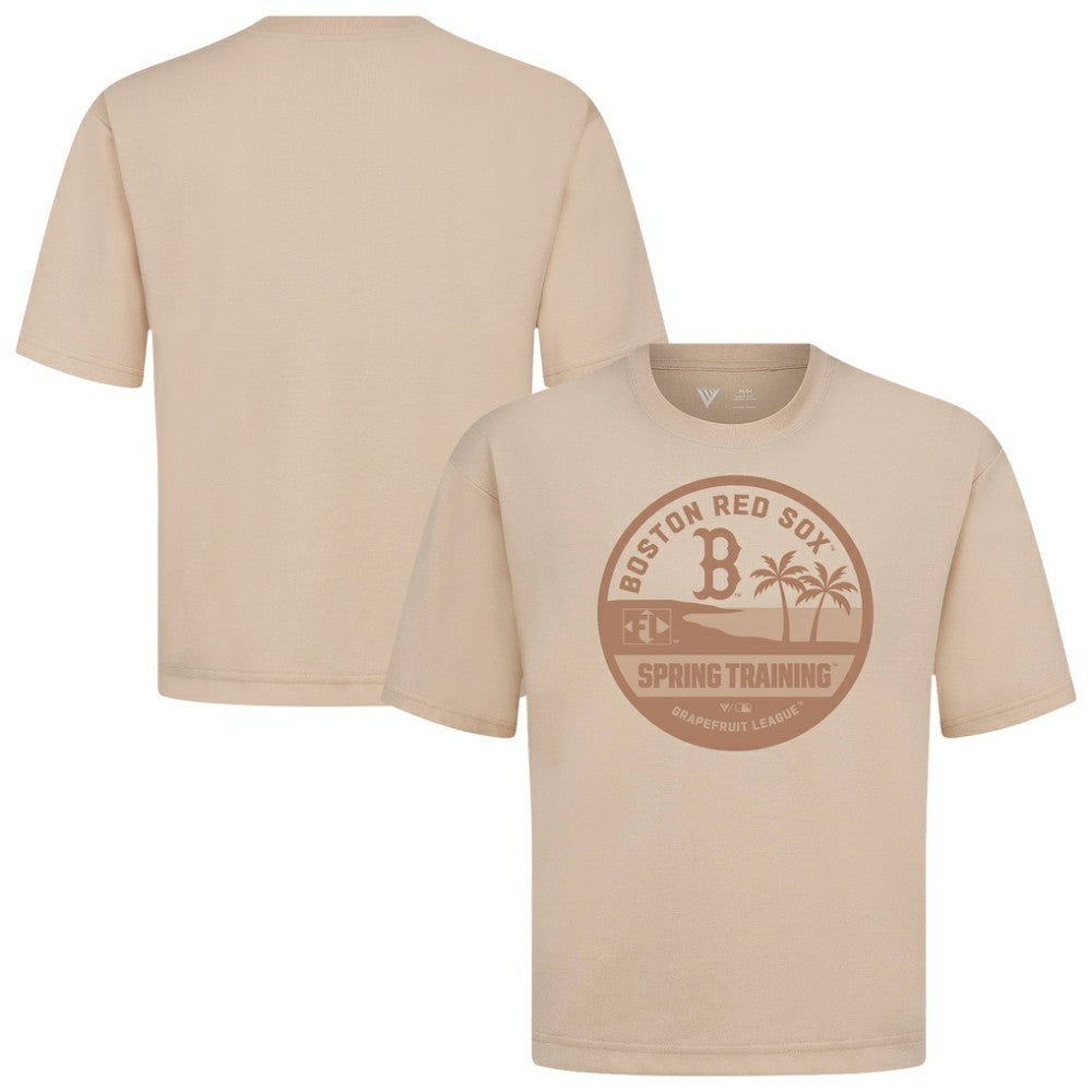 Boston Red Sox Levelwear Spring Training Badge Luxe Signature Knit T-Shirt | MLB Online