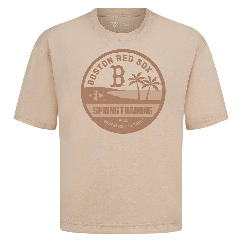 Boston Red Sox Levelwear Spring Training Badge Luxe Signature Knit T-Shirt | MLB Online