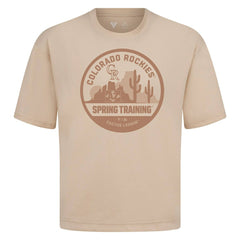 Colorado Rockies Levelwear Spring Training Badge Luxe Signature Knit T-Shirt | MLB Sale