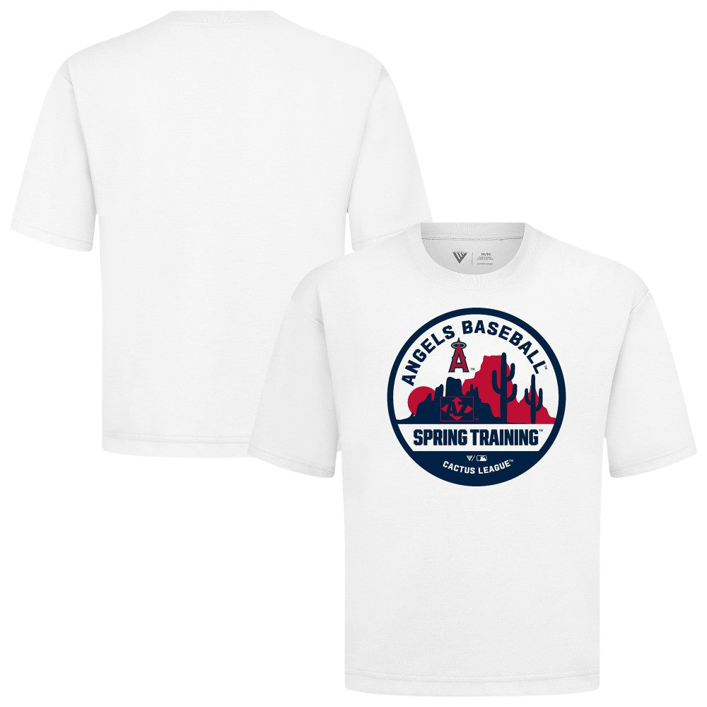 Los Angeles Angels Levelwear Spring Training Badge Luxe Signature Knit T-Shirt | MLB New