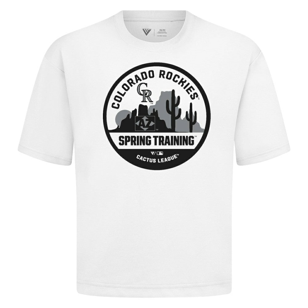 Colorado Rockies Levelwear Spring Training Badge Luxe Signature Knit T-Shirt | MLB US